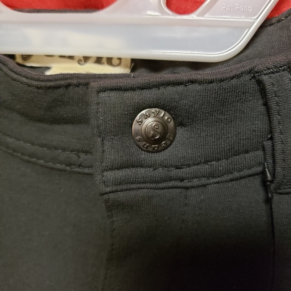 SHYLO DENIM- LEGGINGS PUSH UPS- REG RISE-FORM FITTING-ZIP-BUTTON CLOSURE/S/NWT - Picture 5 of 8